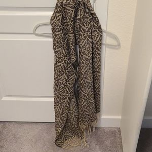 Brown glitter scarf